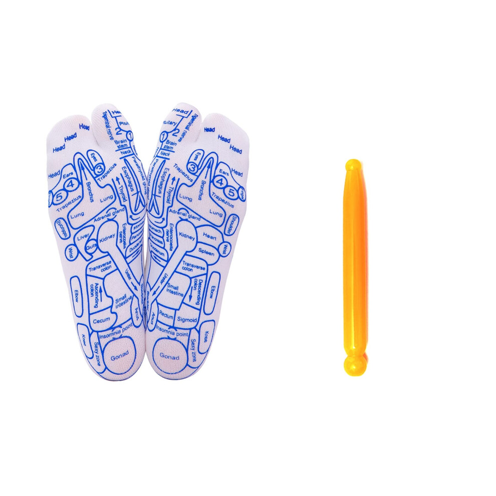 Broman Reflexology Socks with Acupressure Pen  Foot Pain Relief Remedy-image-OPC-PFPRZJ8-NEW