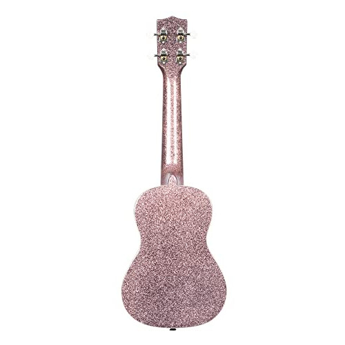 Kala Brand Music Co. Sparkle Collection  4-String Ukulele  Right  Pink 2