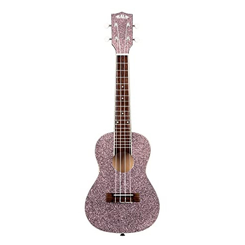 Kala Brand Music Co. Sparkle Collection  4-String Ukulele  Right  Pink 1