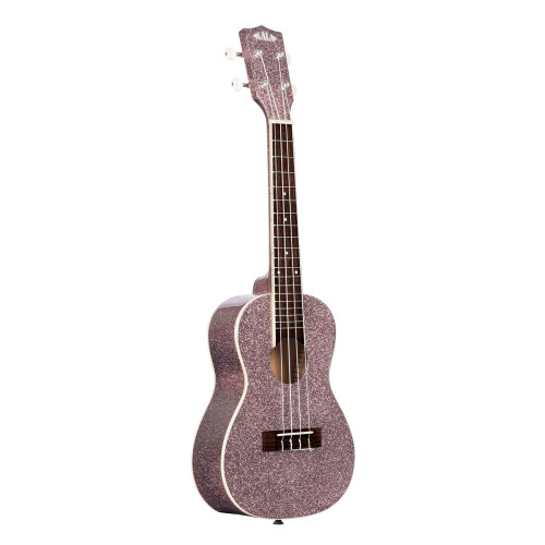Kala Brand Music Co. Sparkle Collection  4-String Ukulele  Right  Pink