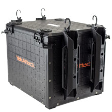 YakAttack BlackPak Pro Kajak-Angelkiste inkl. 4 anbringbaren Angelruten – Optimaler Stauraum fürs Angeln