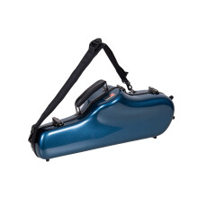 Crossrock Fiberglass Case fits for Alto Saxophone with Removable Shoul
