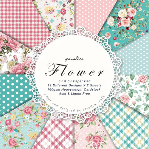 Scrapbook Paper Pack 6x6 Spring Scrapbook  Vintage Scrapbooking Suppli
