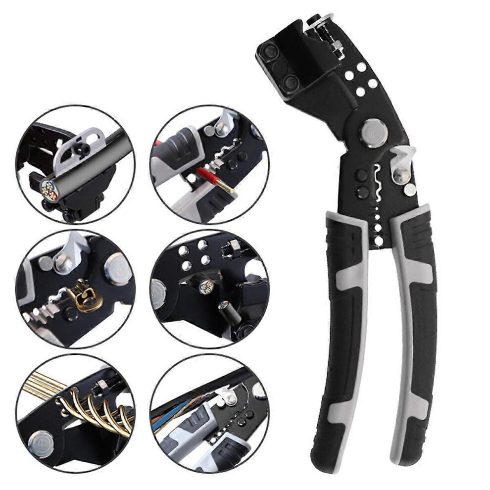 Multifunctional Wire Stripping Pliers Industrial Electrician Plier for Wire Stripping Cable Cutters Terminal Hand Tools