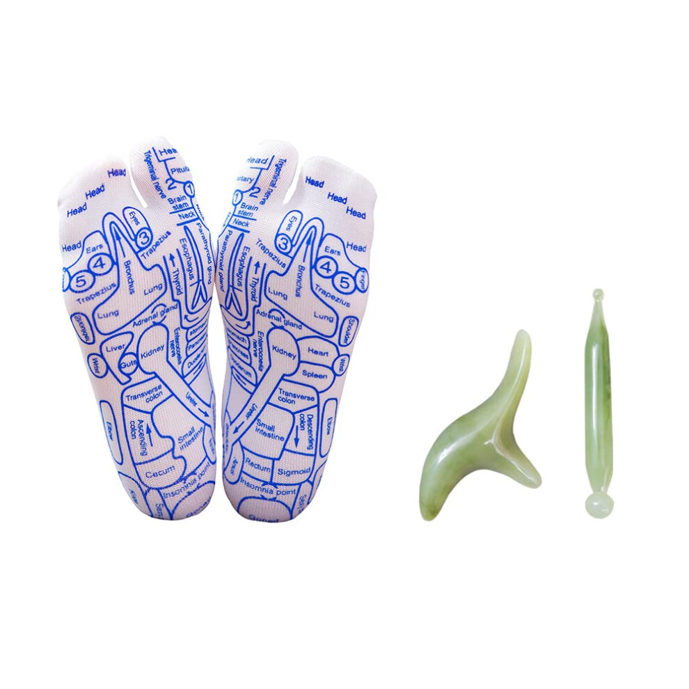 Broman Reflexology Socks With Trigger Point Massage Tool Foot Pain Re