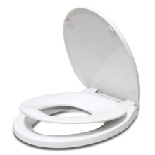 Runder Toilettensitz mit integriertem Trainingssitz f r Kleinkinder
