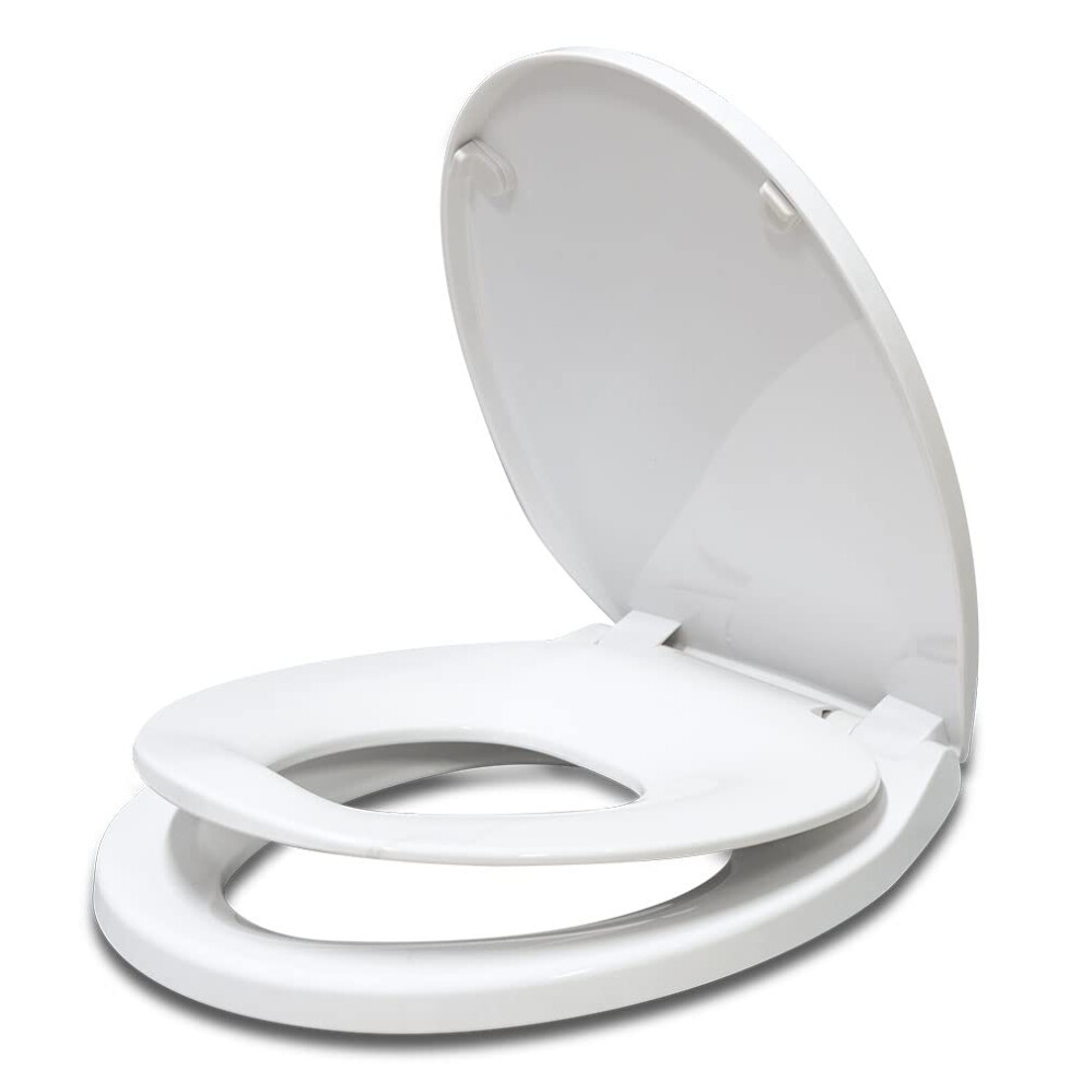 Si   ge de toilette rond avec si   ge d'entra   nement int   gr    pour tout-petits