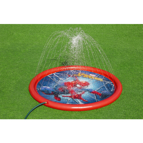 Bestway Marvel Spider-Man Splash Pad | Εξωτερικό Σαπούνι Νερού για Παιδιά | Για Παιδιά 2 Ετών και Άνω 1
