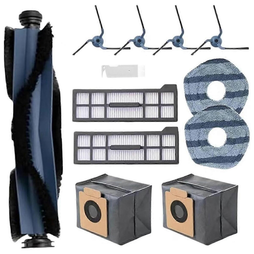 For X10 Pro Omni Robot Vacuum Cleaner Main Side Brush Hepa Filter Mop Pads Dust Bags Accessories Replacement