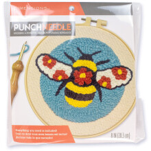 Wymiary Zestaw igiel Floral Bee Punch dla poczatkujacych, srednica 8 cali, 7 sztuk
