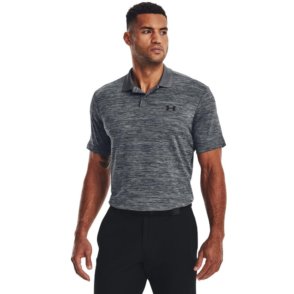 Under Armour Men's Performance 3.0 Polo, (012) Pitch Gray / / X-Large Tall Black