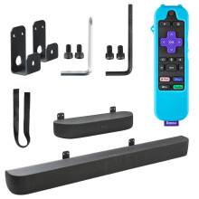 Wabracket-Wandhalterung f r Roku Streambar, Roku Smart Soundbar, stabiler Soundbar-Halter f r Roku mit Silikon-Fernbedienungsabdeckung