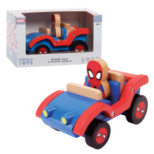 Basta jogar Disney Wooden Toys Spider-Man e Spider Mobile Figura e ve culo Licenciado Kids Toys por idades de 18 meses exclusivo da Amazon
