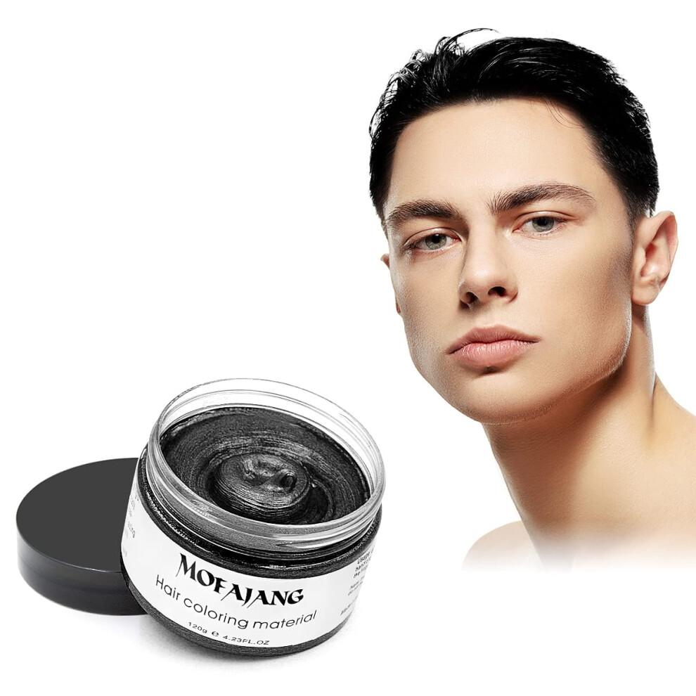 Sovoncare Black Temporary Hair Color Wax Hair Dye Wax 4.23 Oz Pomades
