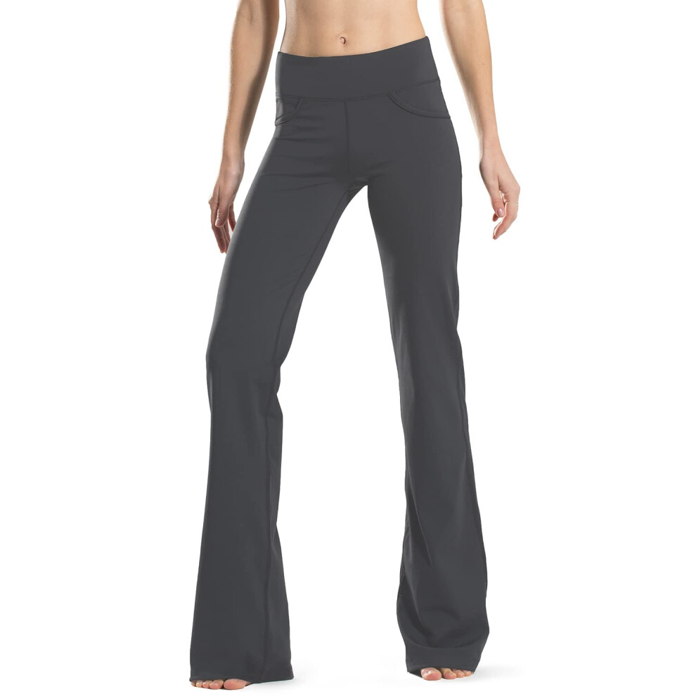 Safort Pantalon de yoga bootcut taille haute avec coutures int   rieures 28 30 32 34 4 poches