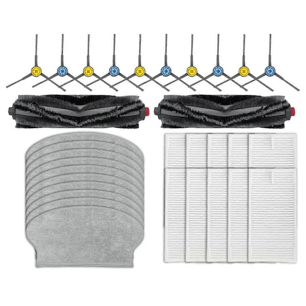 For VCR21LDSW / M6 Robot Vacuum Cleaner Mian Side Brush Mop Cloth Hepa Filter Replacement Parts