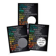 Gym Motivation Randomize Workout Scratch Off Make Your Own DIY 20 Pack 3x4 Note Cards & Stickers