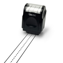 Peciatka Veltec Dashed Handwriting Lines pre deti, rodicov a ucitelov (cierna)