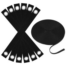 Kit Profissional de Estacas para Árvores Shitailu para 2 Árvores - 6pcs 15.7 Pol. Cintas + 20m Corda Resistente