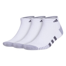 adidas Men's Cushioned Low Cut Socks (3-Pair) White/Grey/Onix Grey L