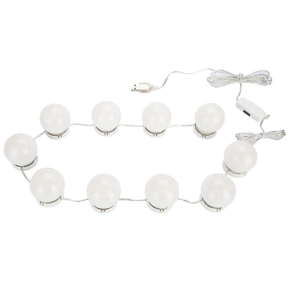 (As Show, One Size) Vanity Mirror Lamp Kit Lens Headlight Bulbs Kit (10 Bulbs) 5062994714177