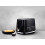 Tower Tower Solitaire Black Kettle 2 Slice Toaster & Digital Microwave  Set 6