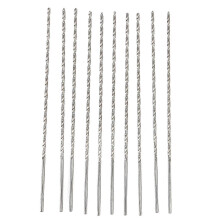 (As show, One size) 10pcs Extra Long Hss Drilling Bits Fast Drilling High Accuracy High Hardness Stable Performance Black Twisting Drill