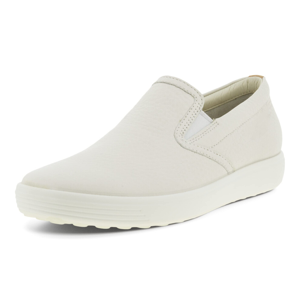 ECCO Women's Soft 7 Casual Slip On Sneaker  White/Powder  8-8.5