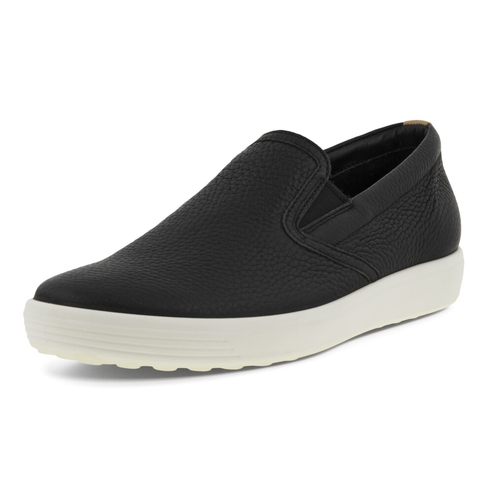 ECCO Women's Soft 7 Casual Slip On Sneaker  Black/Powder  8-8.5