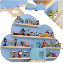 Floating Shelf Tonies Wall Cloud Shaped Narrow Shelving Unit Childrens Toys