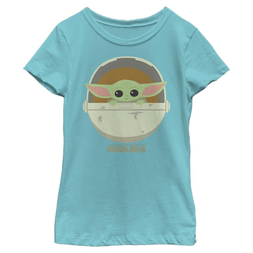 Star Wars Girls Mandalorian The Child Cute Bassinet  Tahiti Blue  X-La