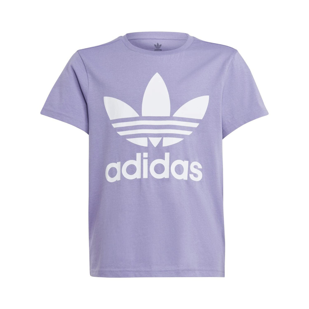 adidas Originals Kids' Trefoil Tee  Magic Lilac  X-Small