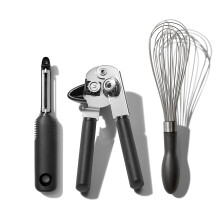 Ensemble de 3 ustensiles de cuisine essentiels en acier inoxydable OXO Good Grips