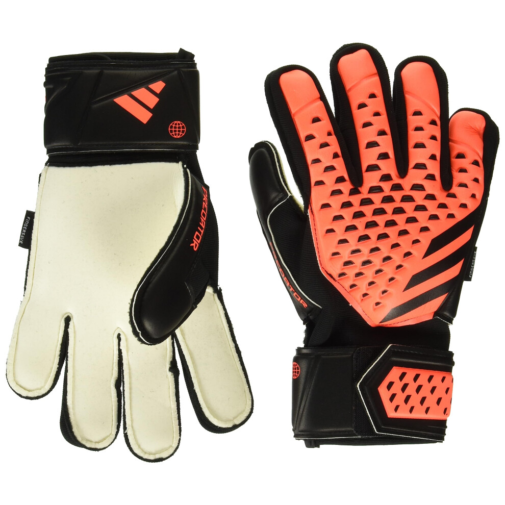 adidas Unisex-Adult Match Fingersave Predator Goalie Gloves  Solar Ora