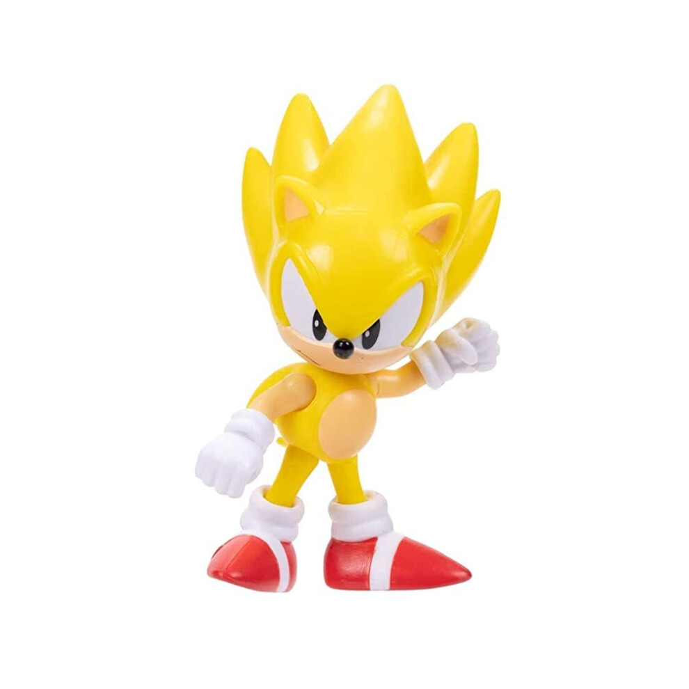 Sonic The Hedgehog Classic Super Sonic Mini Action Figure Size 2.5