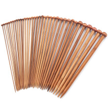 Aci de tricotat din bambus cu un singur punct de 14 inci Set pentru ncepatori 18 perechi SUA Dimensiune 0-15 (2,0-10,0mm) Aci de tricotat din le