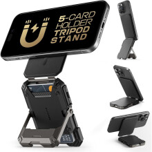 Magsafe Wallet With Stand, Magnetic Wallet For Men,phone Stand Credit Card Holder Tripod For Iphone 16/15/14/13/12 Series