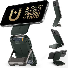 Magsafe Wallet With Stand, Magnetic Wallet For Men,phone Stand Credit Card Holder Tripod For Iphone 16/15/14/13/12 Series