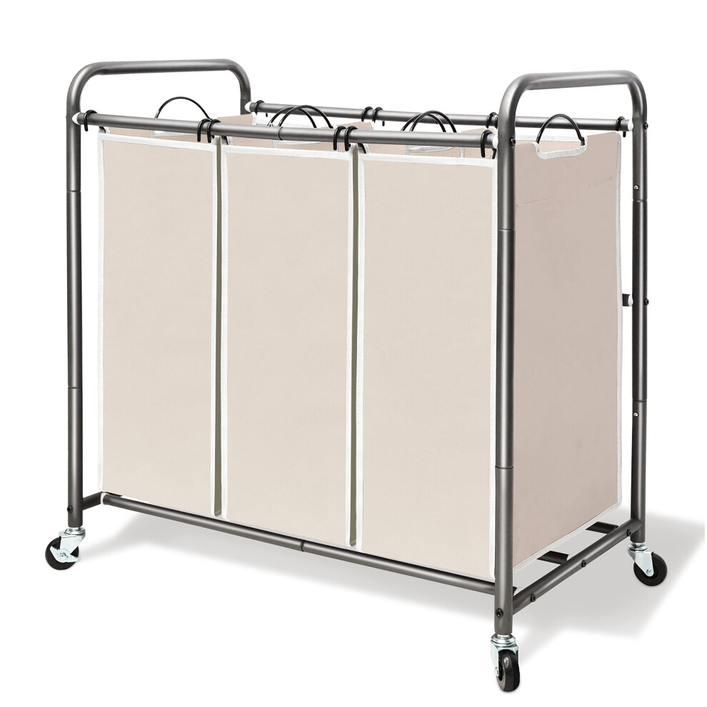 STORAgE MANIAc Trieur de linge     3 sections Panier     linge     3 sacs avec
