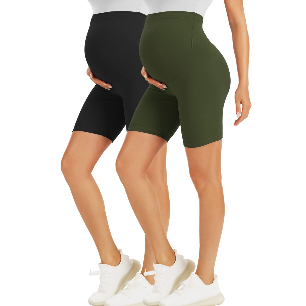 Short de maternit    BONVIGOR au-dessus du ventre Biker Workout Yoga Active Ath