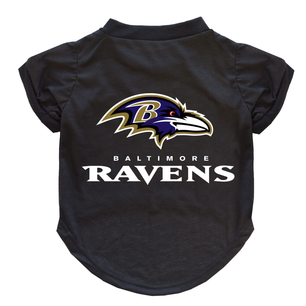 Littlearth Unisex-Erwachsene Nfl Baltimore Ravens Haustier-T-Shirt, Teamfarbe-image