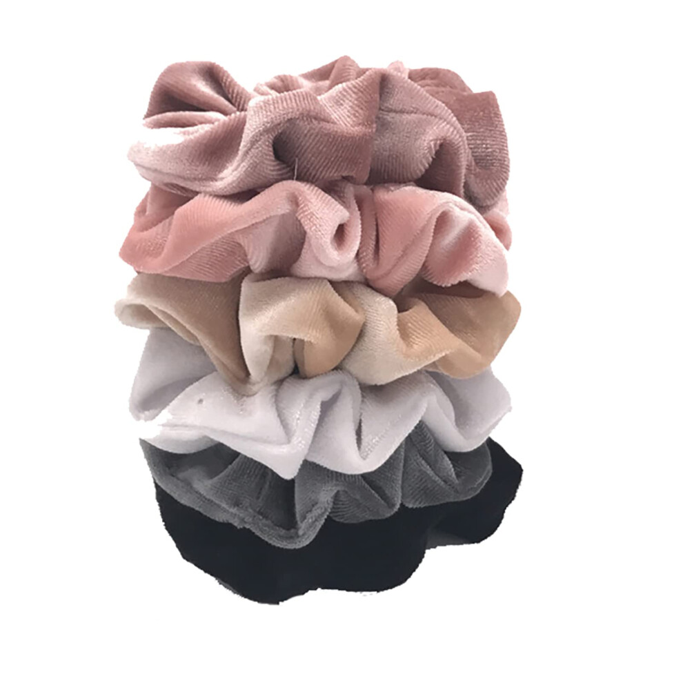 Scrunchies Voor Dames, 6-Pack Zachte Su De Bandana Haarbanden En Scrunchies Su De Serie-image