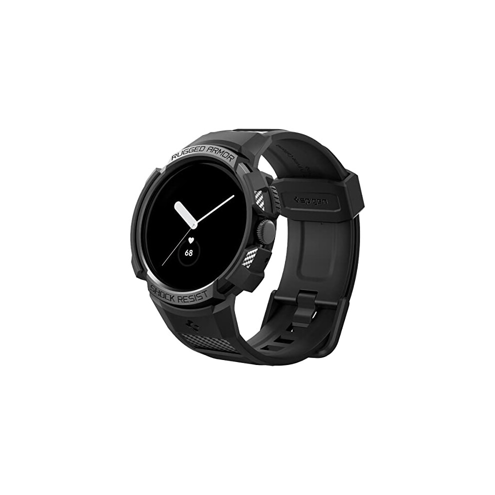 Spigen Rugged Armor Pro Designed For Google Pixel Watch Case With Band