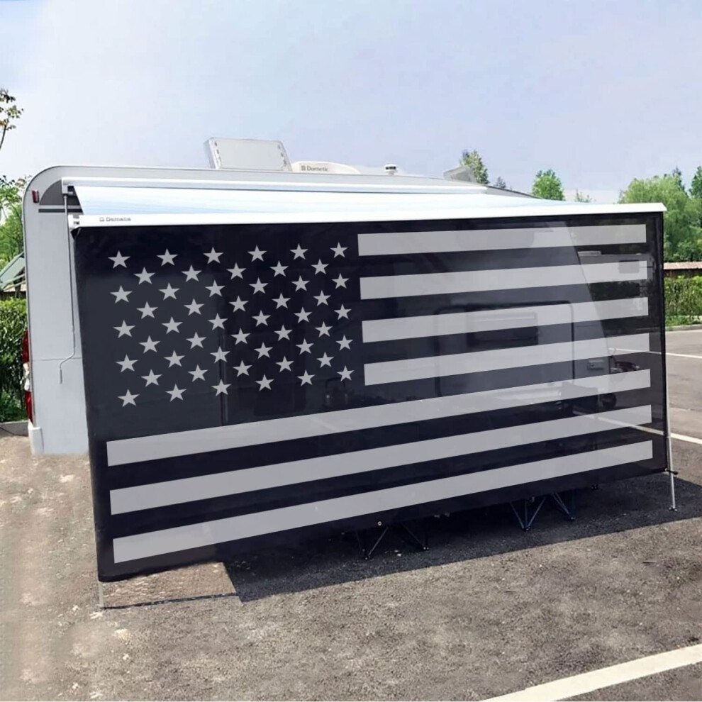 Tentproinc Rv-Markise, Sonnenschutz, 7' X 12' 3'' (Amerikanische Flagge) B-image