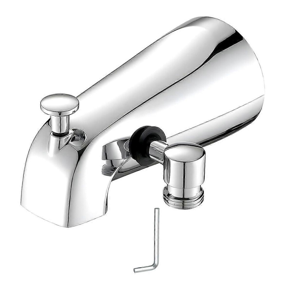 Tub Spout with Diverter, Bathtub Faucet with Shower Diverter and Hex Wrench Fits 1/2 Inch Copper Tube, 5.3 Inch