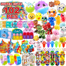 102 buca?i Jucarii premium pentru bomboane de petrecere pentru copii Asortiment Mini Pop Jucarii Fidget it pentru toate vrstele Copii Premii la