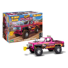 Revell 14532 '78 Chevy Blazer Pulldozer v mertku 1:24, 122dln stavebnice na rovni 4 pro model kamionu