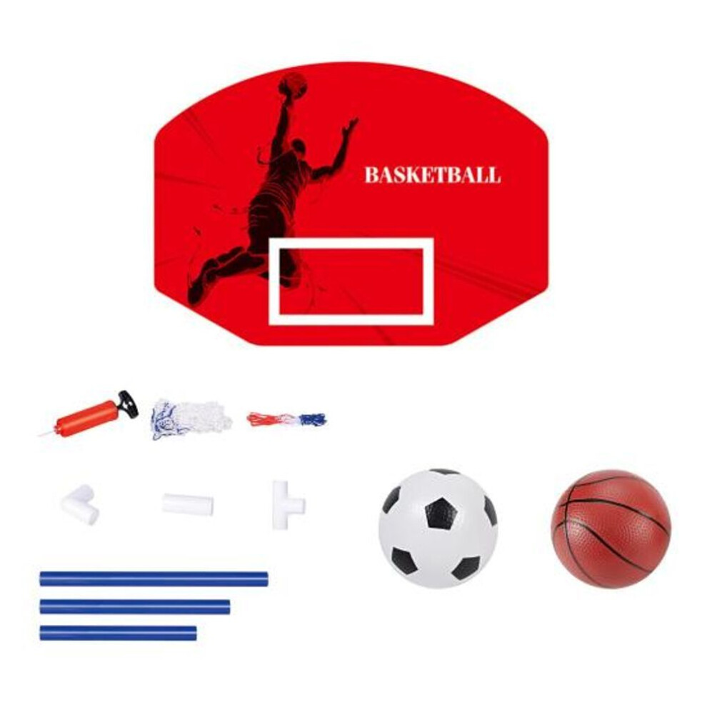 (as the picture, 1 Set) 1 Set Football Goal Pool Toy Wear-resistant Parent-child Interaction Lightweight Funny Outdoor Sports Basketball Stand Soccer For Children