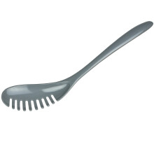 Gourmac 12Inch Melamine Pasta Server Spaghetti Fork  Strainer  Gray
