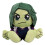 Bleacher Creatures Marvel She Hulk 8 Kuricha Sitting Plush- Soft Chibi Inspired Toy 1